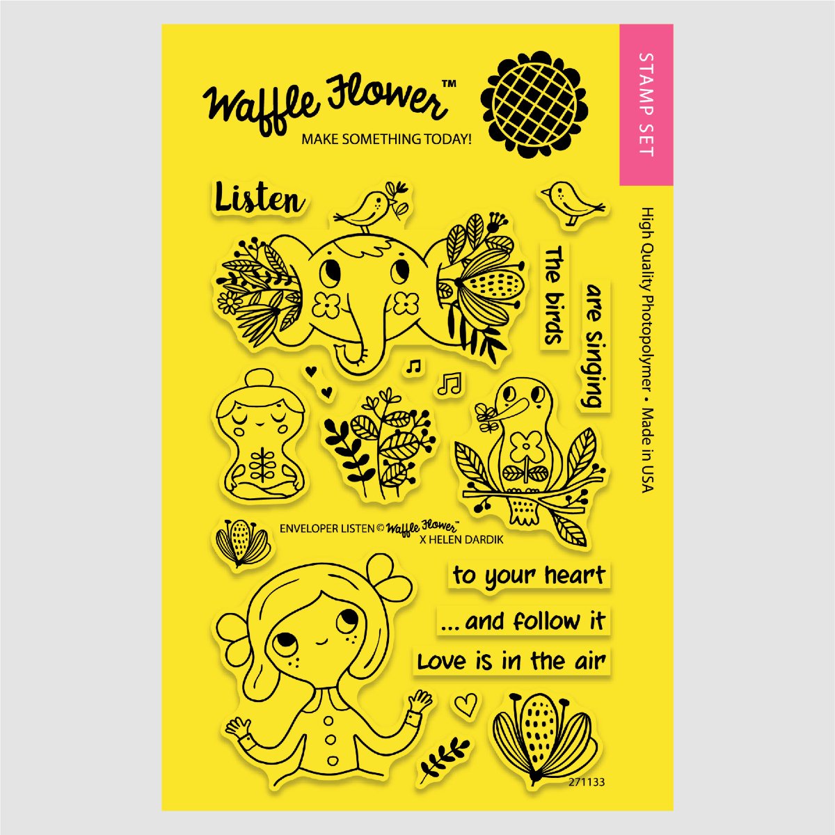 WAFFLE FLOWER Sello - Enveloper Listen