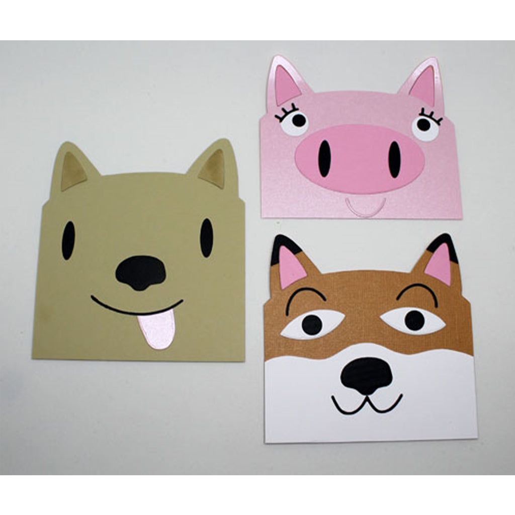 PAPER SMOOCHES Suaje - Cat Dog card