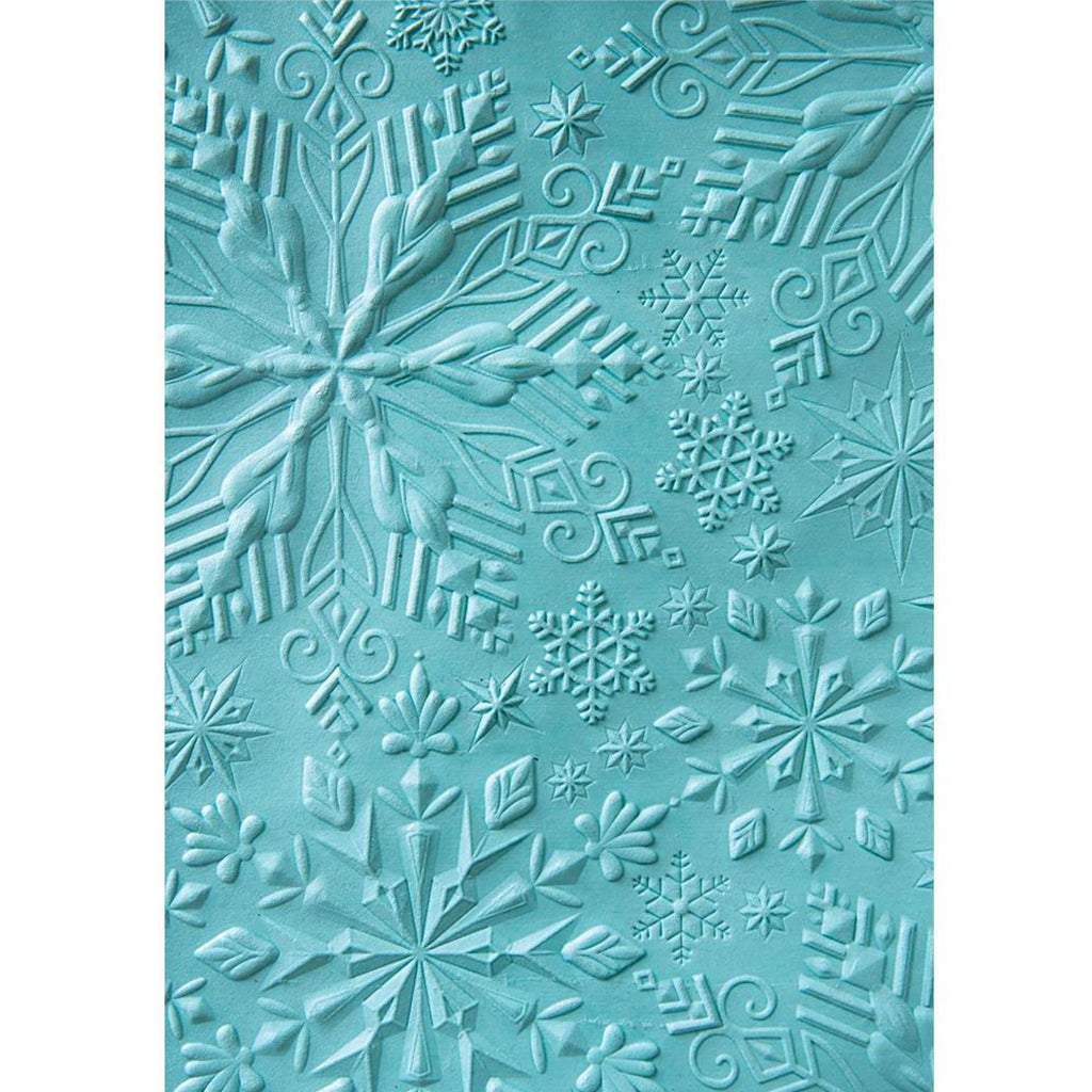SIZZIX Carpeta de Embossing 3D Copos de Nieve A6