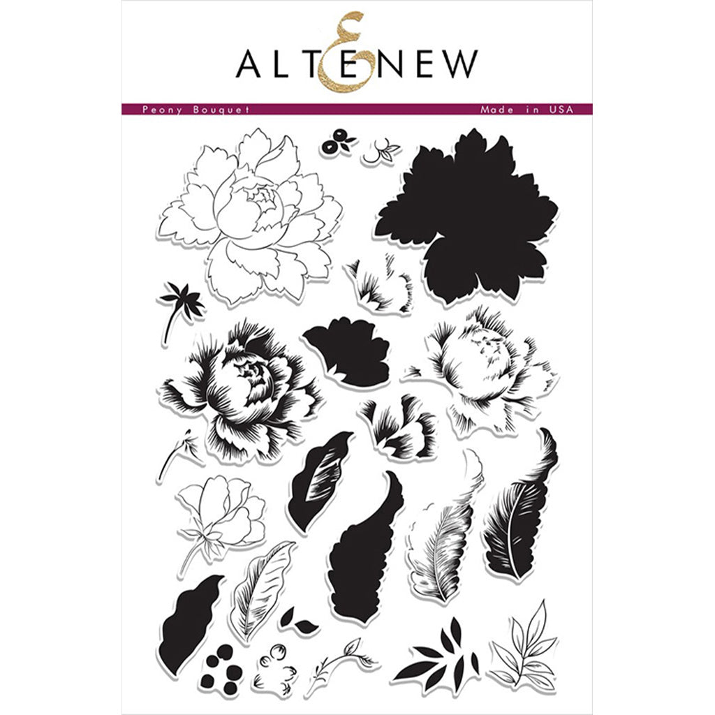 ALTENEW Sello - Peony Bouquet