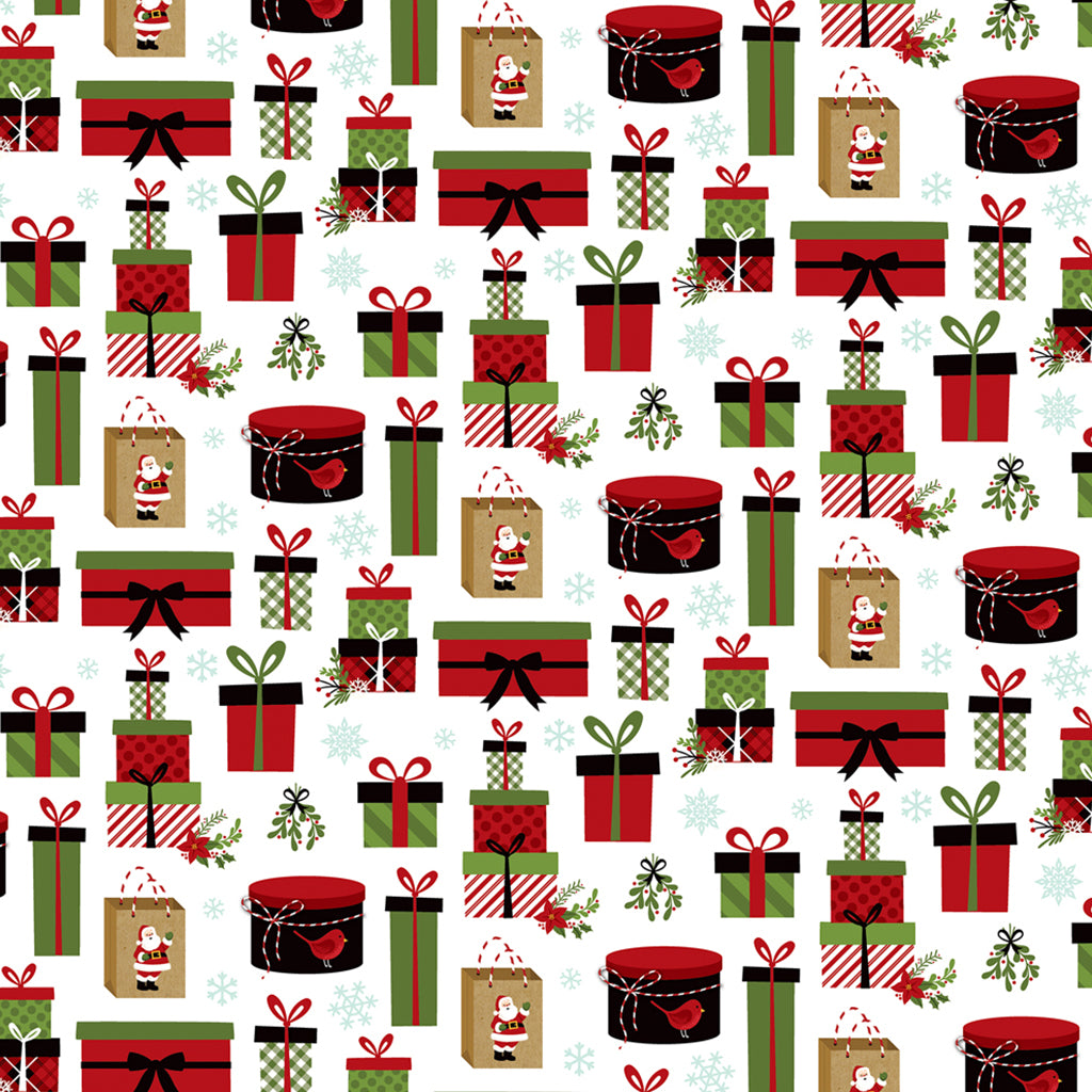 ECHO PARK Papel Estampado doble cara 12x12" Colección Celebrate Christmas No Peking