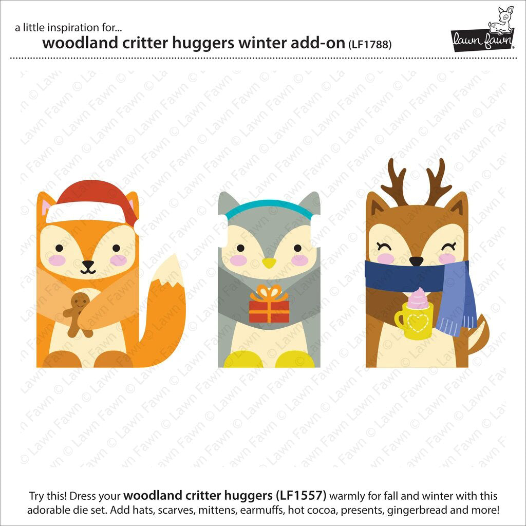 LAWN FAWN Suaje - Woodland Critter Huggers Winter Add-On