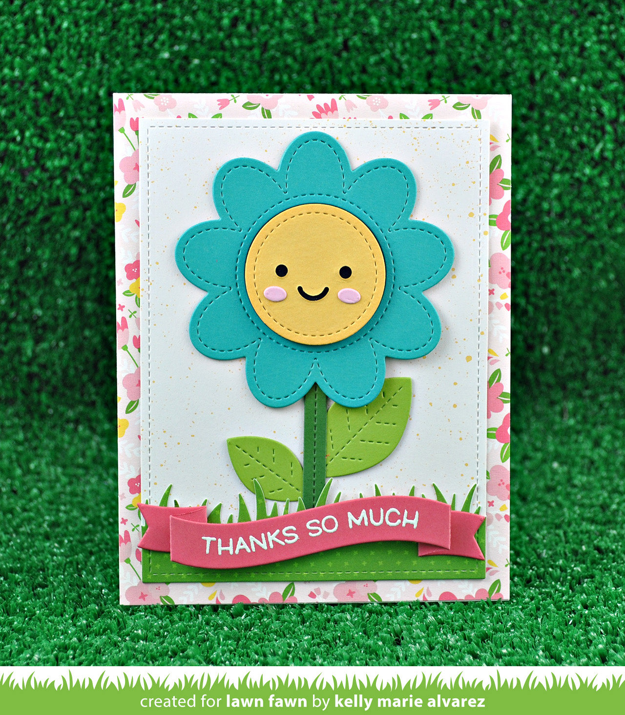 LAWN FAWN Suaje - Stitched Flower Frame