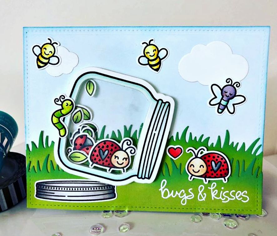 LAWN FAWN Sello y Suaje - Bugs and kisses