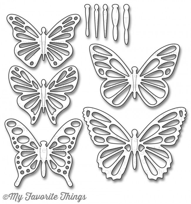 MY FAVORITE THINGS Suaje - Flutter of Butterflies-Lace