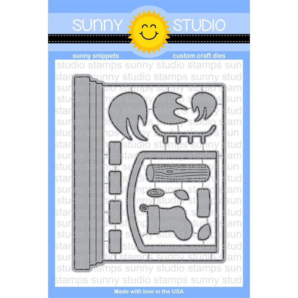 SUNNY STUDIOS Suaje - Fireplace Card